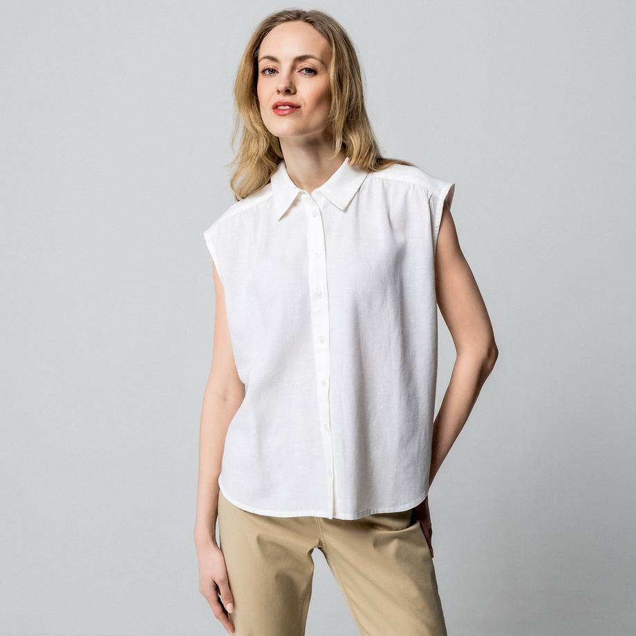 Manor Woman Camicetta con colletto a revers  