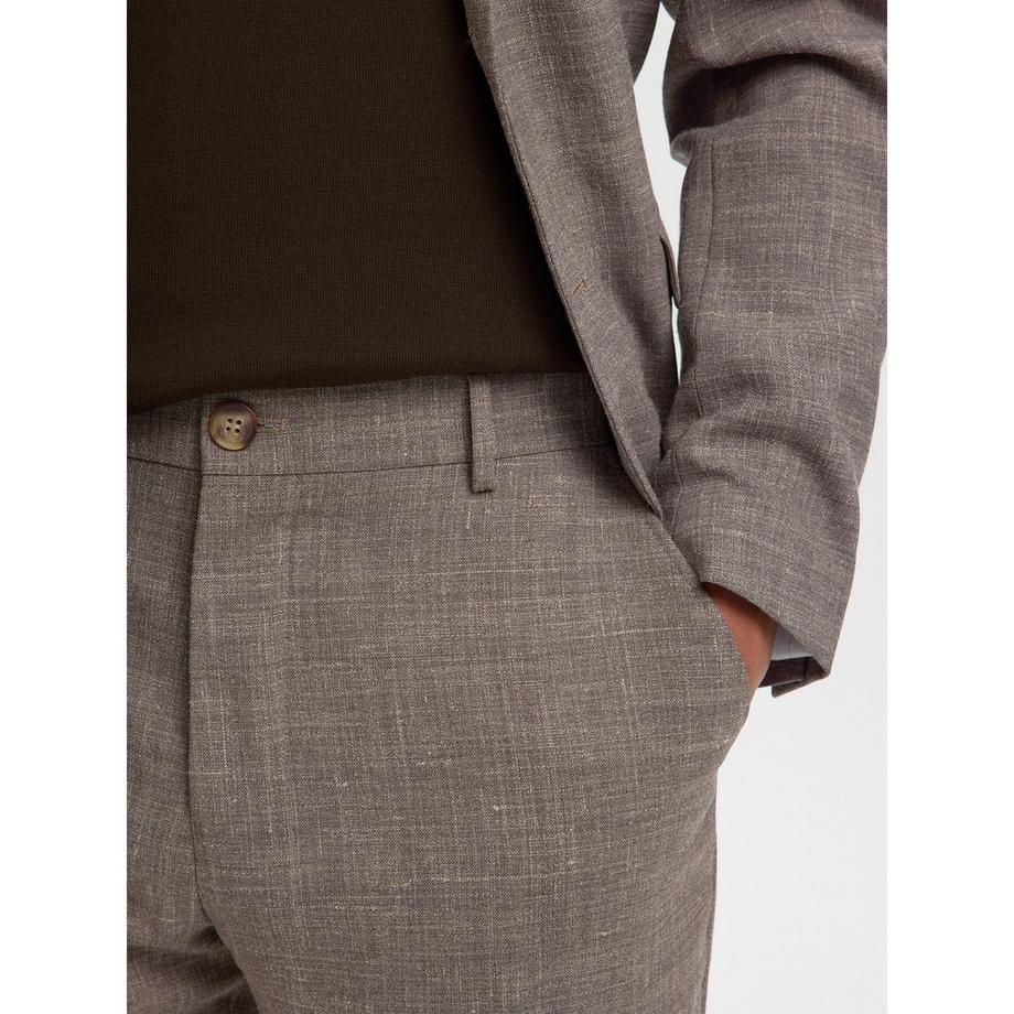 SELECTED Oasis Lino Slim Fit Pantaloni da Abito  