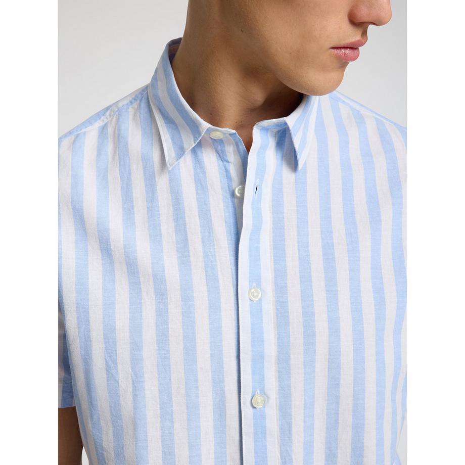 SELECTED New Leinen Kurzarmhemd  