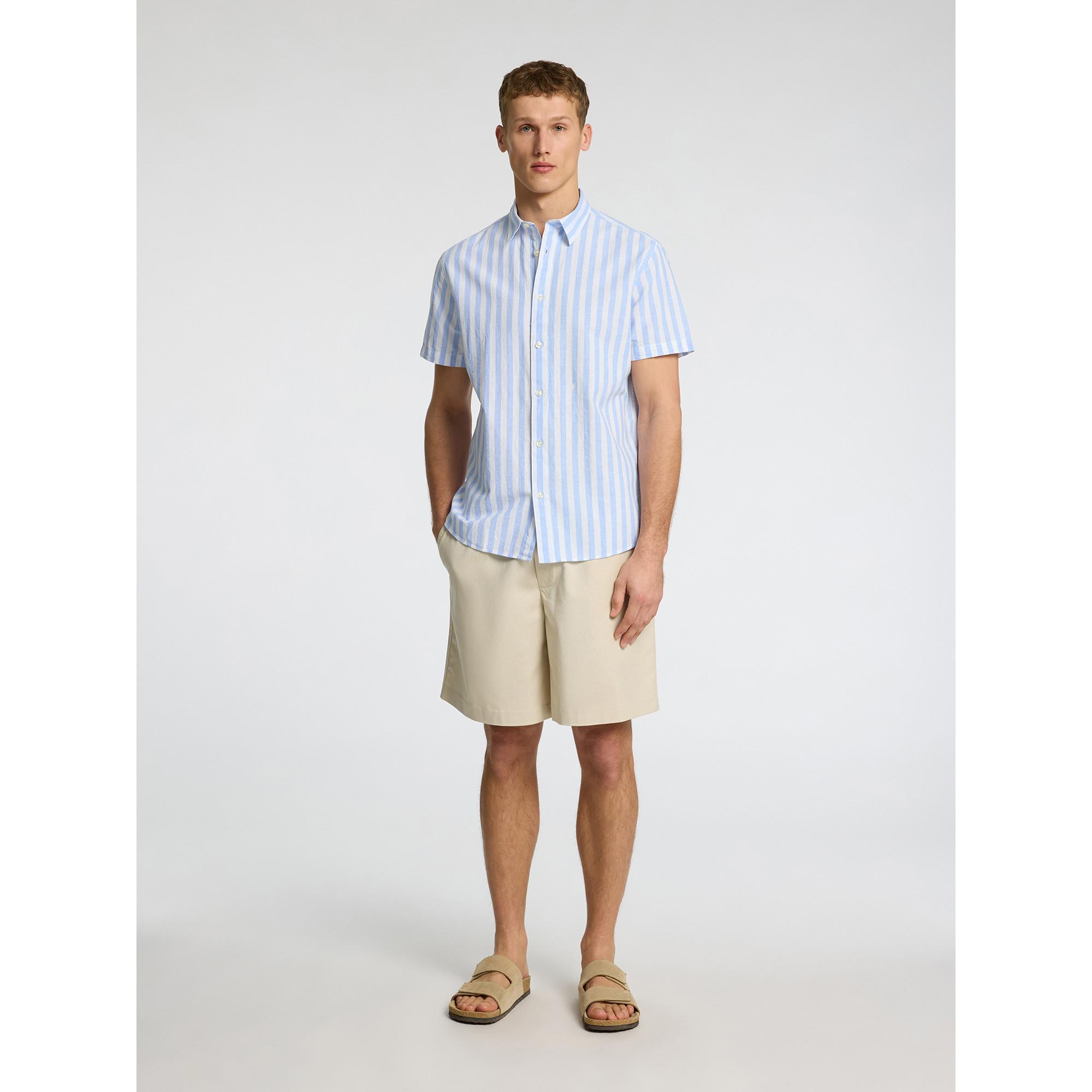 SELECTED New Leinen Kurzarmhemd  