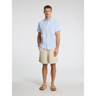 SELECTED New Leinen Kurzarmhemd  