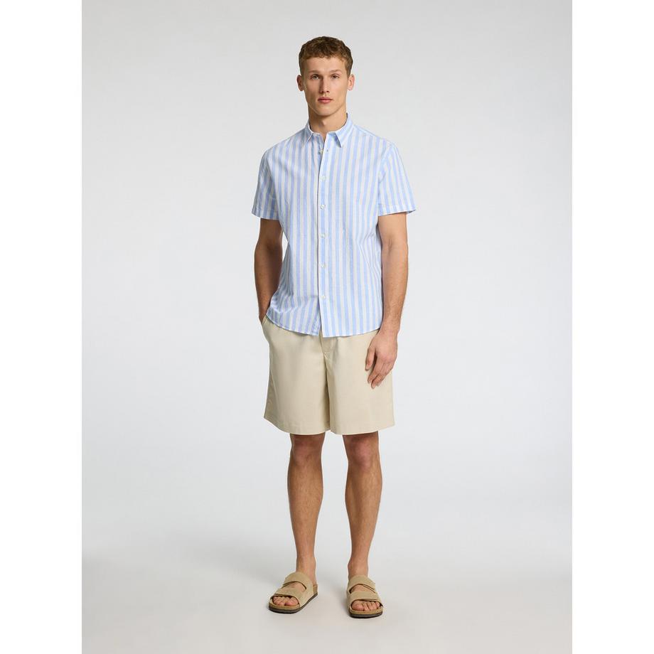 SELECTED New Leinen Kurzarmhemd  