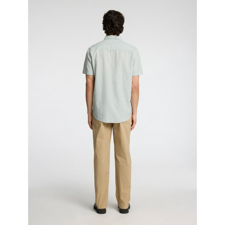 SELECTED New Chemise Lin Manches Courtes  