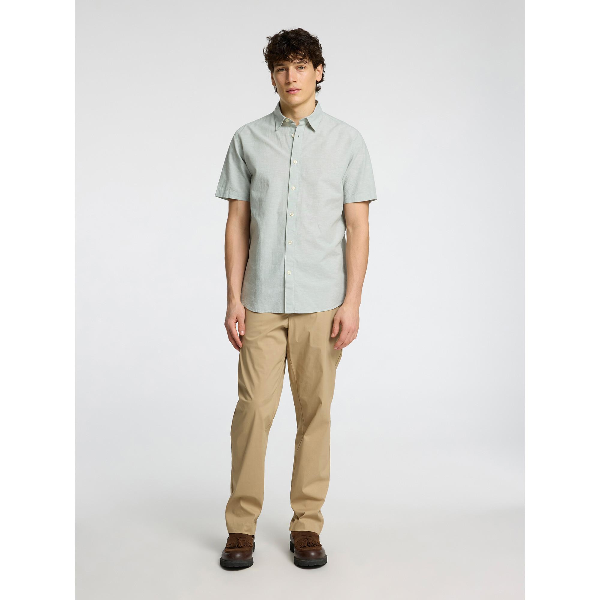 SELECTED New Leinen Kurzarmhemd  