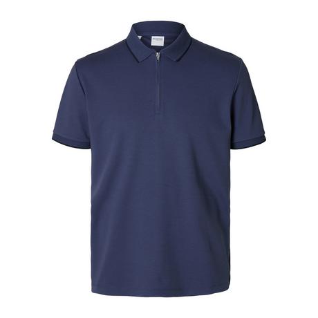 SELECTED Fave Sport Zip Polo Poloshirt, kurzarm 