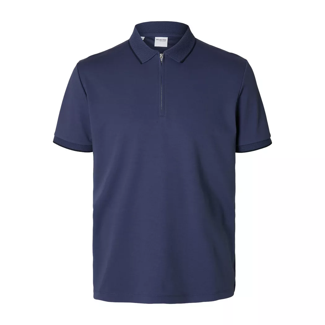 Selected - Poloshirt, kurzarm, für Herren, Blau, Größe L