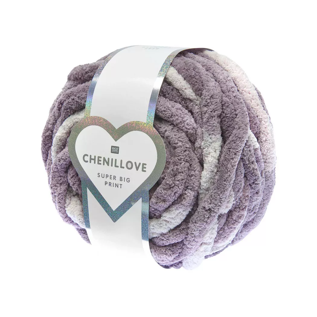 Rico Design Chenillove Super Big Print Lila
