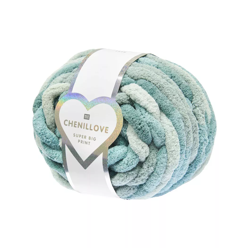 Rico Design Chenillove Super Big Print Aqua