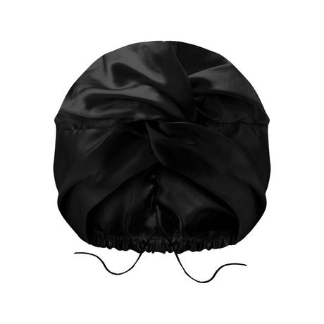 GLOV Glov Satin Hair Bonnet blk Satin Schlafhaube die Locken und gestyltes Haar vor Frizz schützt 