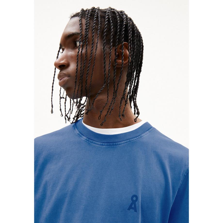 ARMEDANGELS Maarkos GMT Dye T-Shirt mit Logo Print  