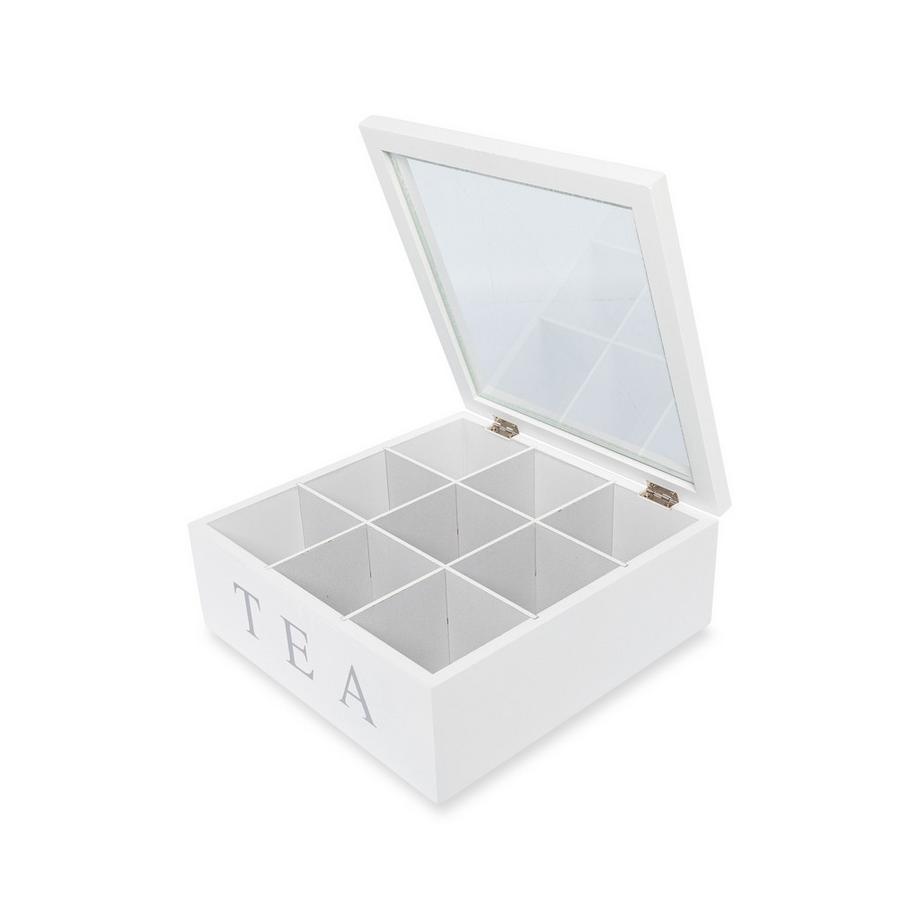 Excellent Houseware Boîte à thé 9 compartiments 