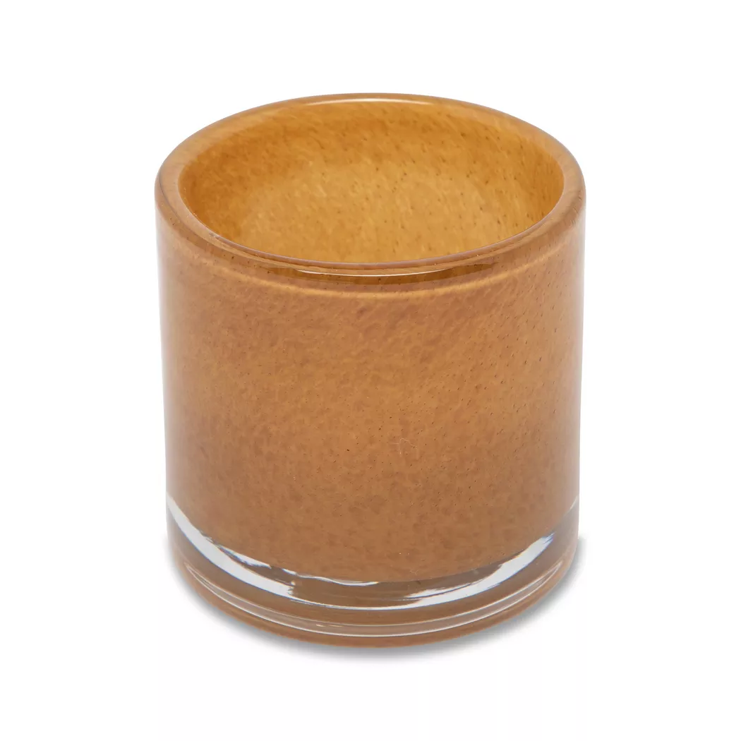 Manor - Kerzenhalter rund, H8.5CM,Ø8.3CM, Hellbraun