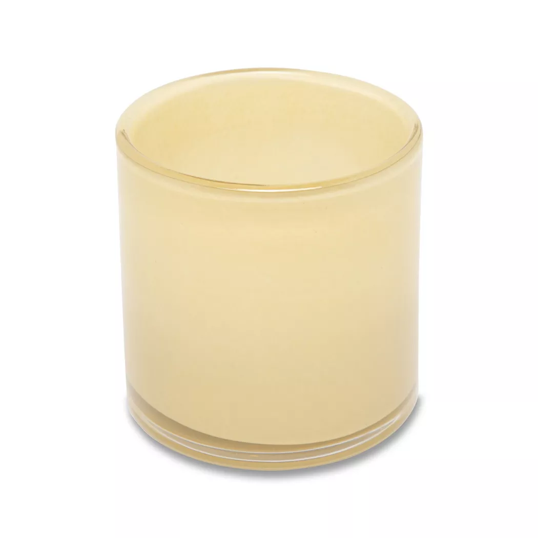 Manor - Kerzenhalter rund, H8.5CM,Ø8.3CM, Gelb Pastel