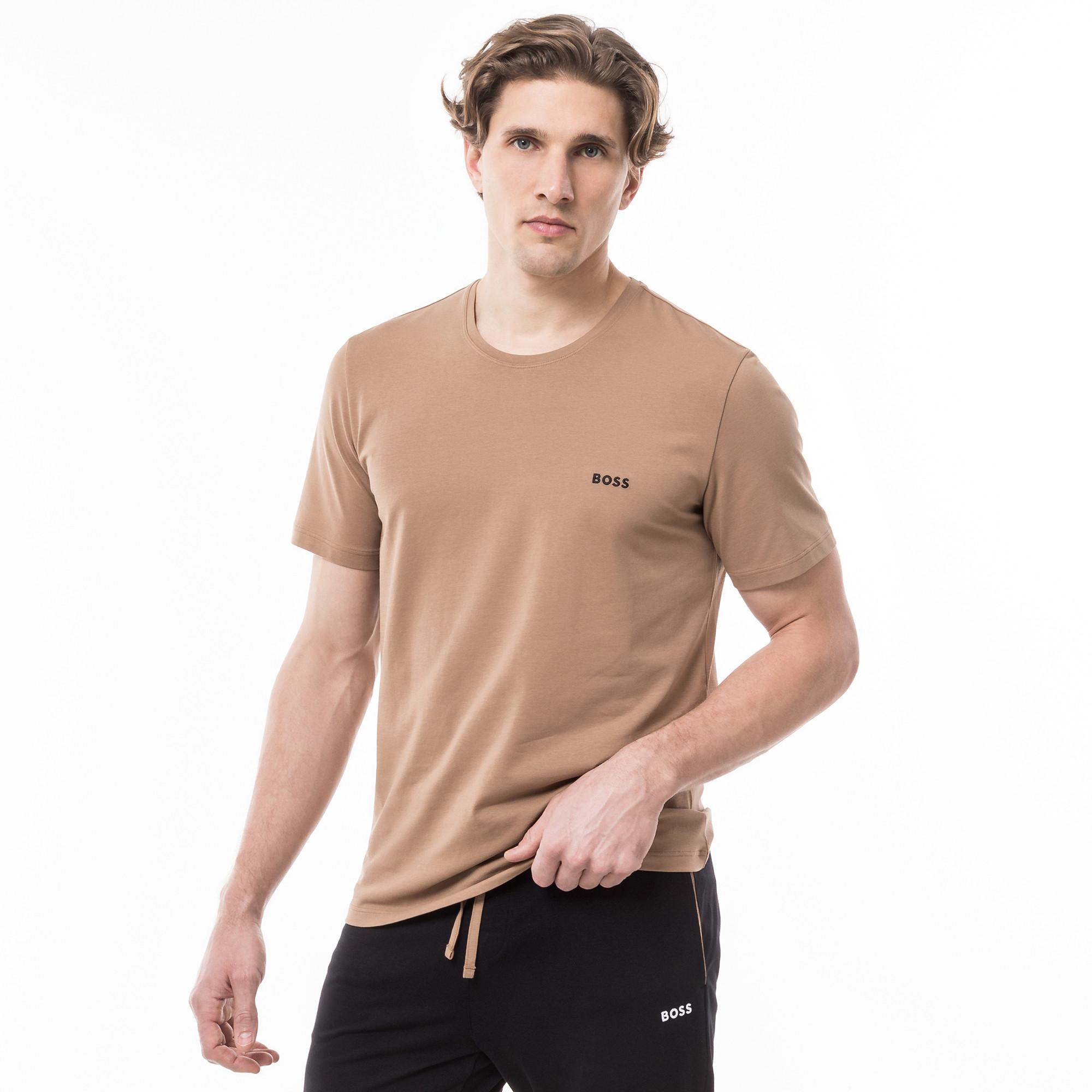 BOSS Mix&Match T-Shirt R 10259900 - Maglia Uomo In Cotone Ed Elastan, Taglio Dritto, Logo Ricamato, Comfort Casual