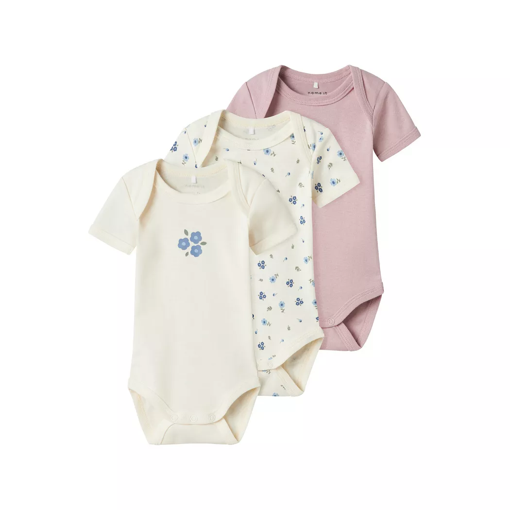 Name It - Body, 3er-Pack, 74, Beige