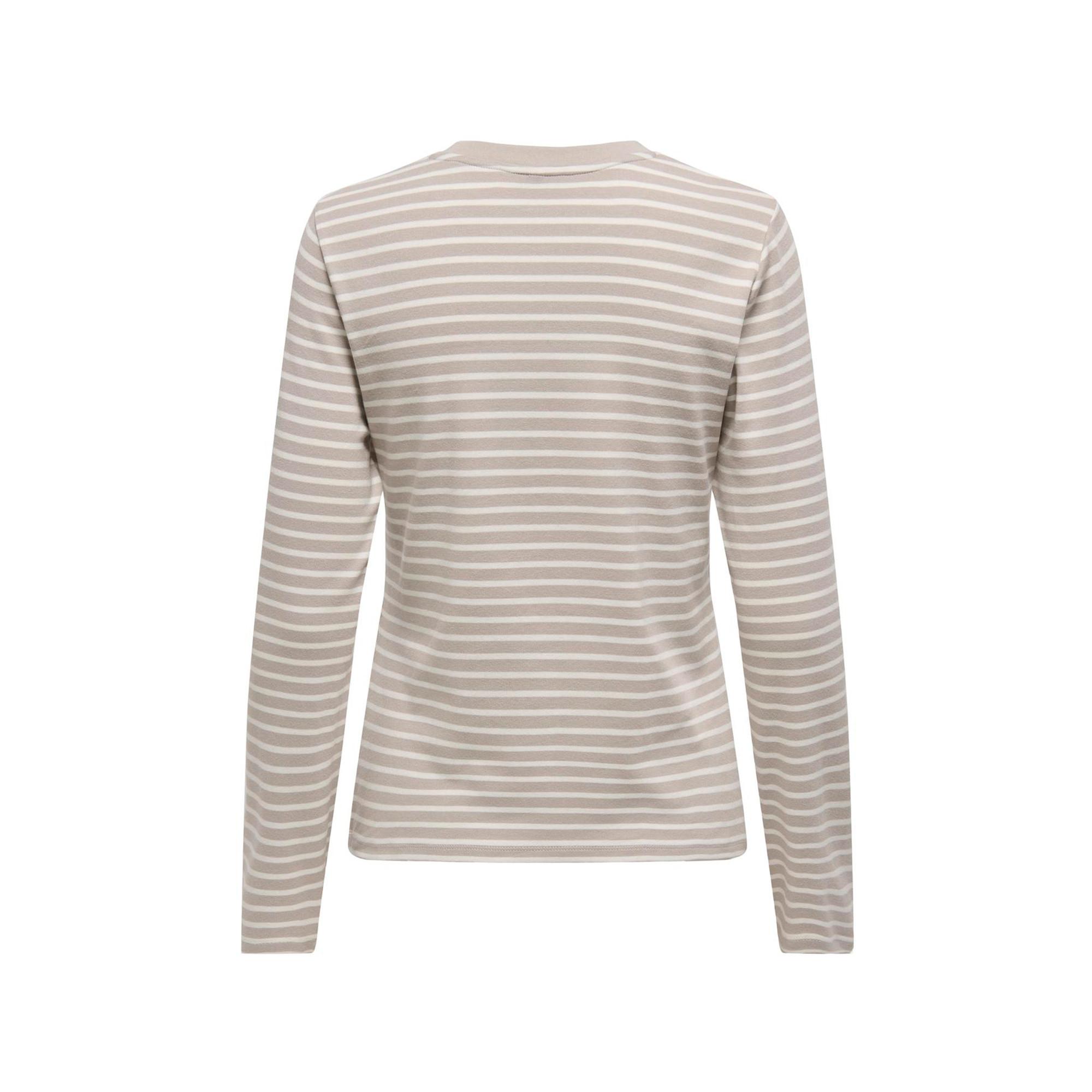 ONLY T-shirt a Righe Maniche Lunghe  