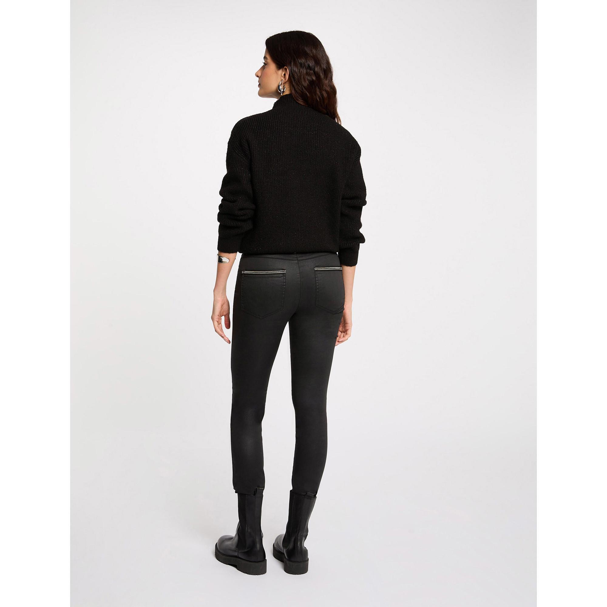 MORGAN Beschichtete Skinny Fit Hose  