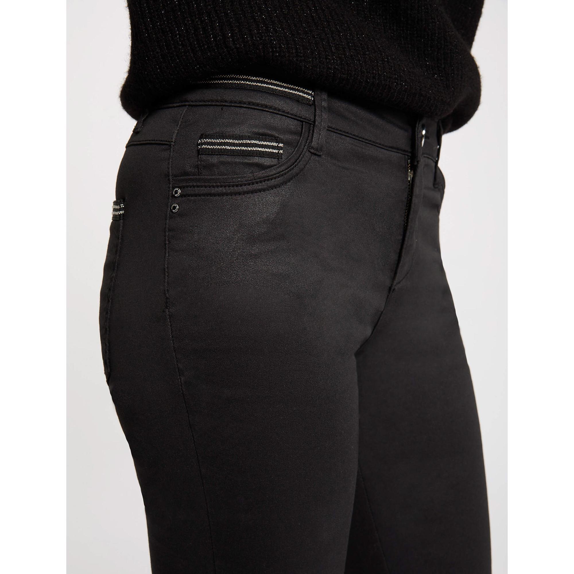 MORGAN Beschichtete Skinny Fit Hose  