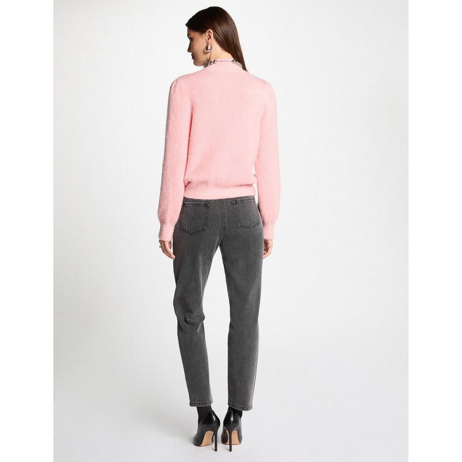 MORGAN Pullover Coupe Droite Col Montant  