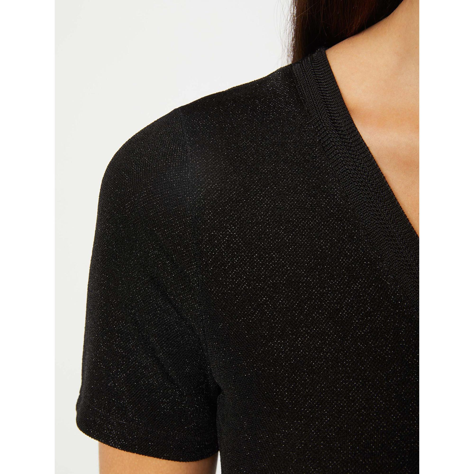 MORGAN T-shirt Scollo a V Maniche Corte  