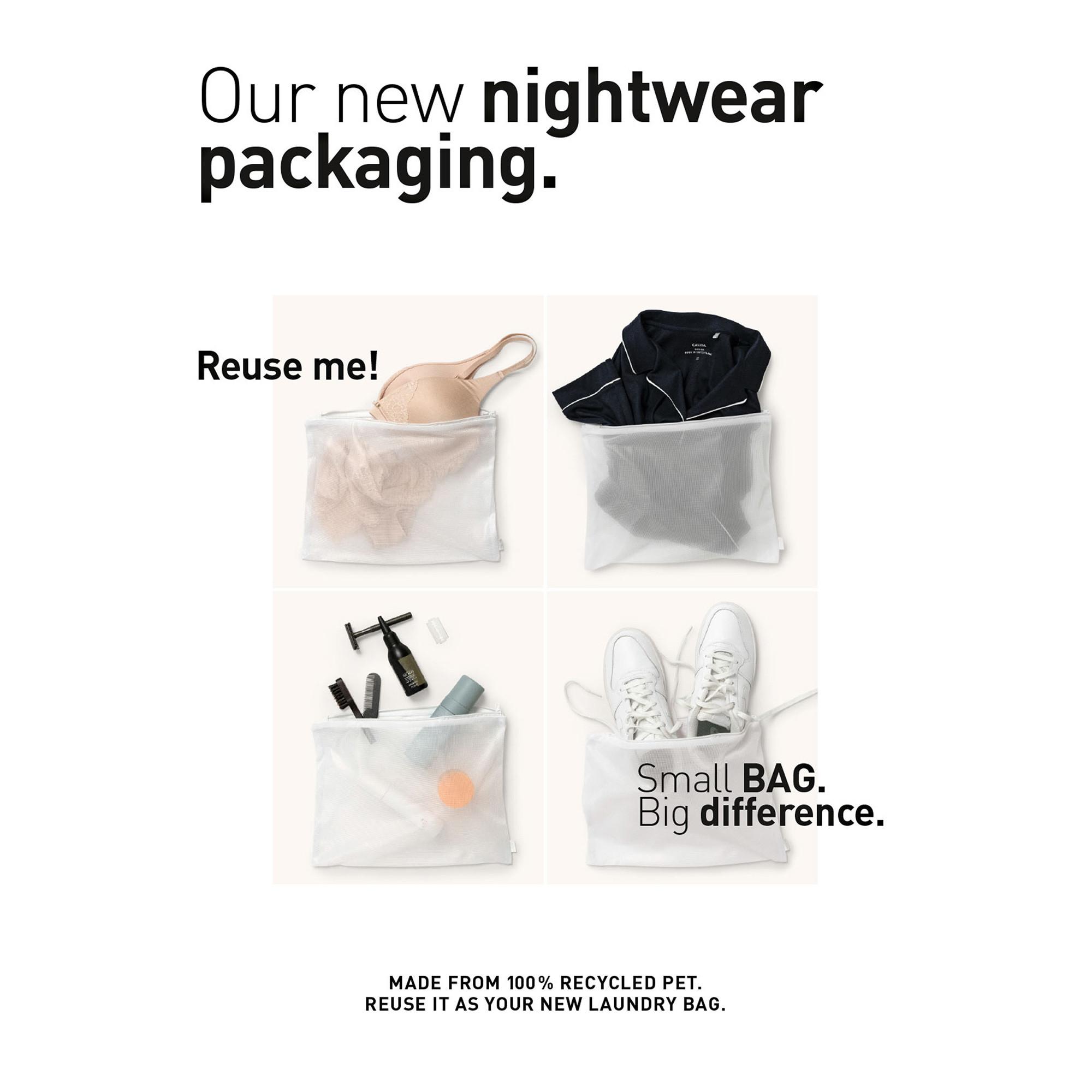 CALIDA Midnight Checks Pigiama Set, lungo, con polsini 