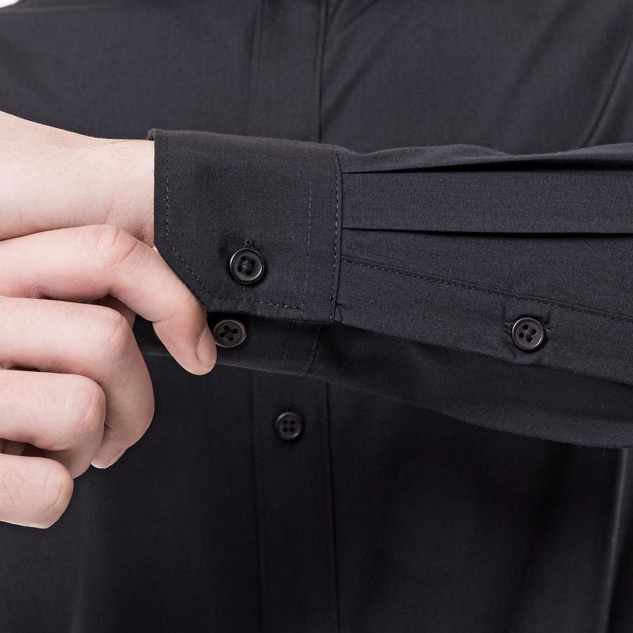 Manor Man Camicia Uomo Body Fit Maniche Lunghe  