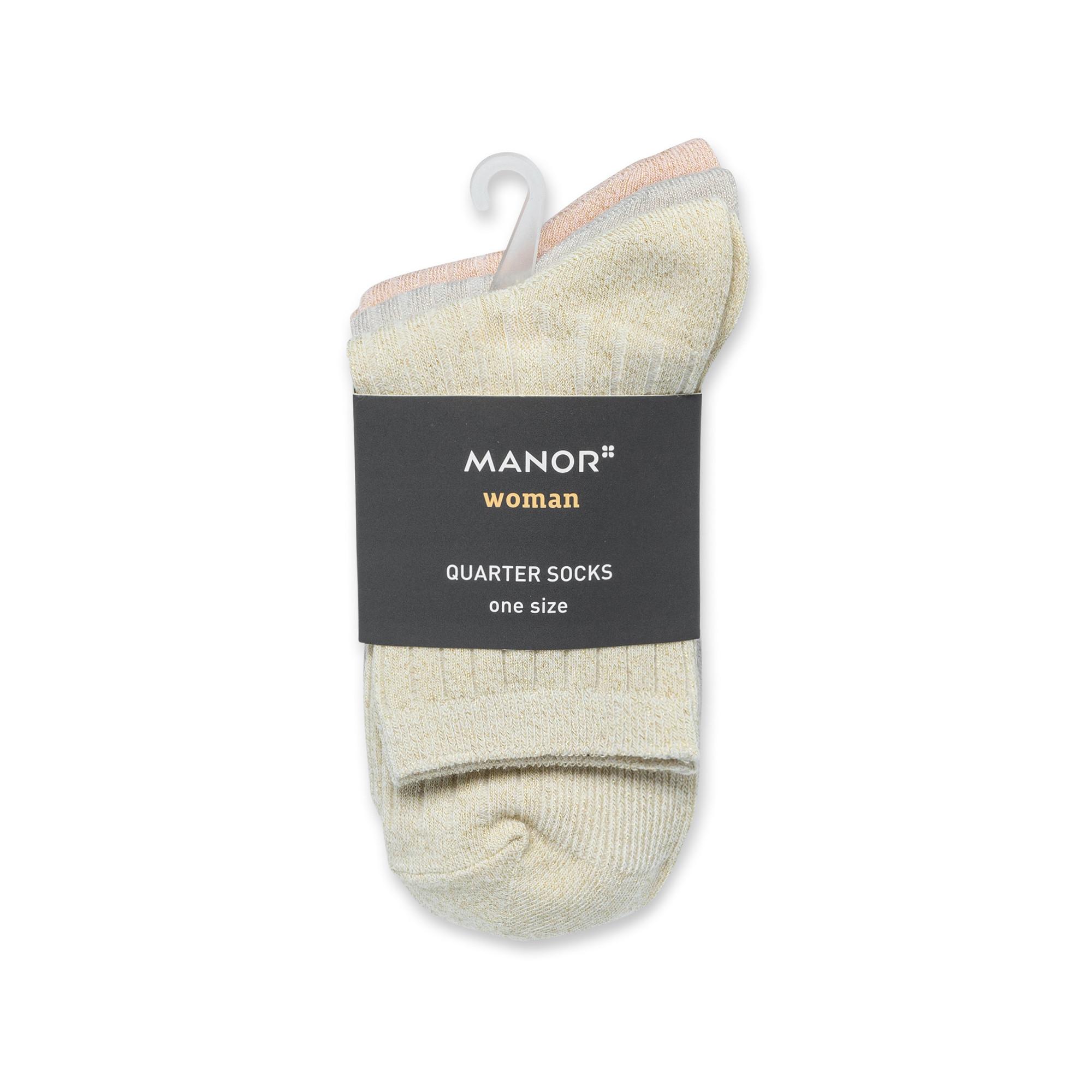 Manor Woman  Triopack, knöchellange Socken 