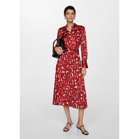 MANGO Guillem Bedrucktes Hemdkleid  