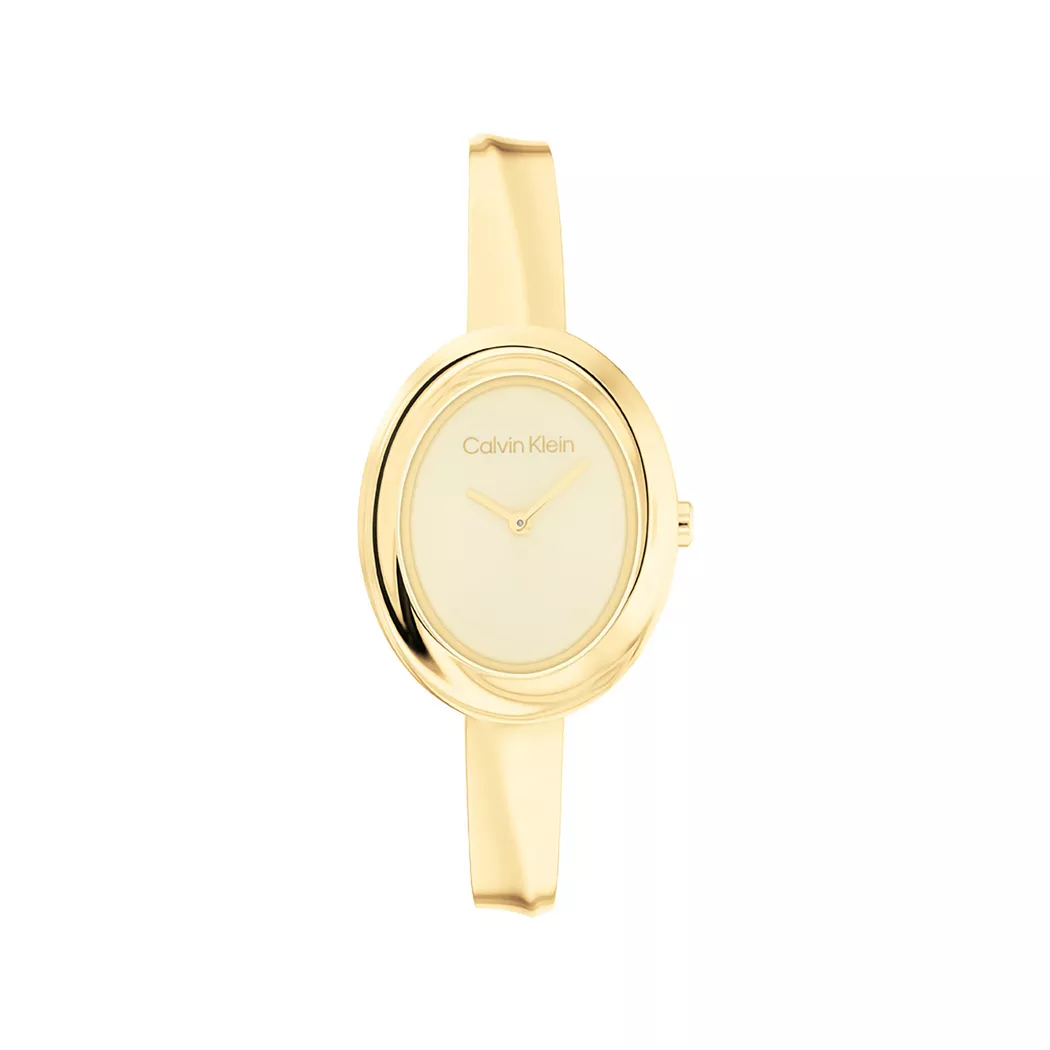 Calvin Klein Twisted Bezel Uhr Silber/Gold Einheitsgröße 2