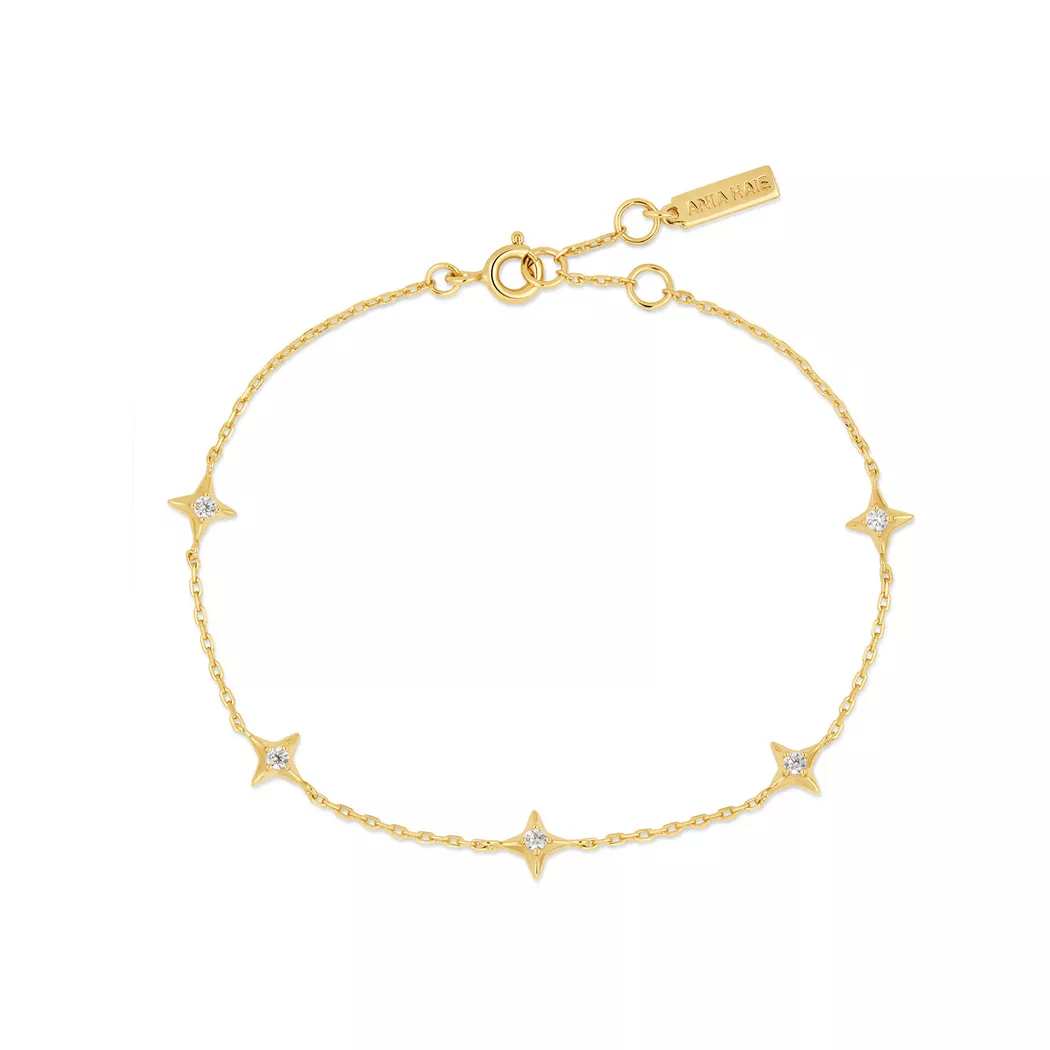 ANIA HAIE - Armband, Dusk Divas, 16.5+2CM, Goldfarben