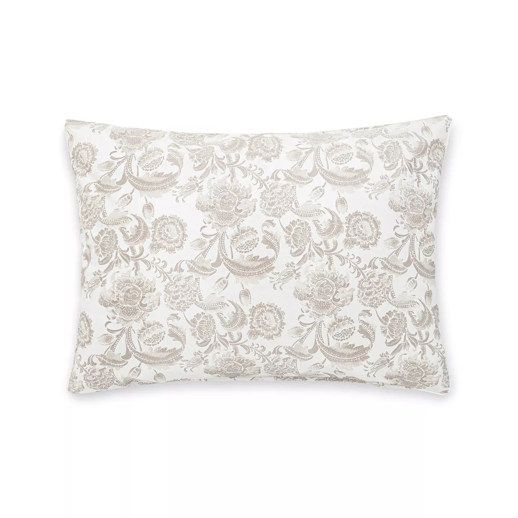 Manor - Kissenbezug, Bandol Kissenbezug mit Blumenmuster, 65 x 100 cm, Beige