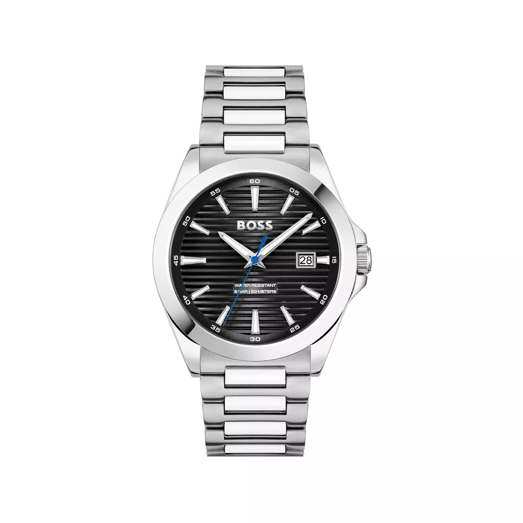 Boss Montre Strike 41 Mm Silver / Old Green / Mineral One Size Homme 3
