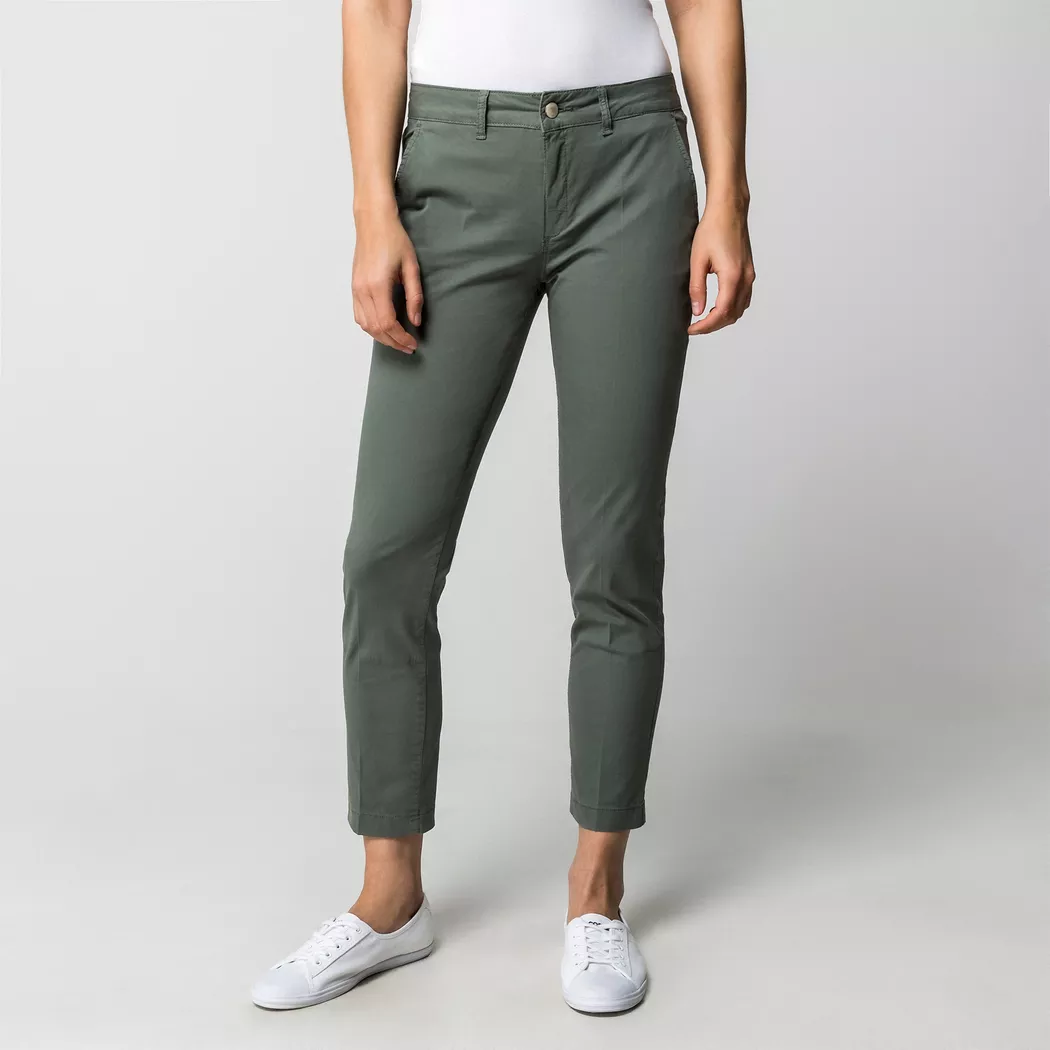 Anna Montana - Chinohose, Slim Fit, für Damen, Khaki, Größe 40