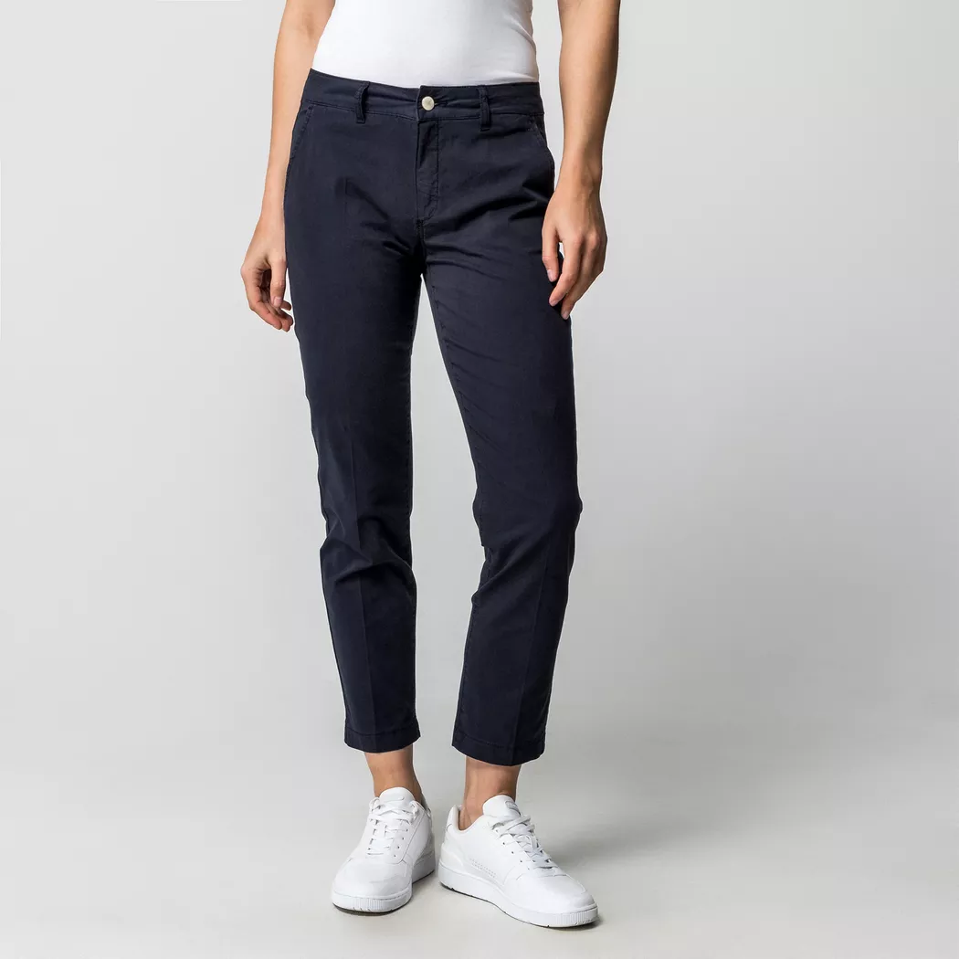 Anna Montana - Chinohose, Slim Fit, für Damen, Marine, Größe 42