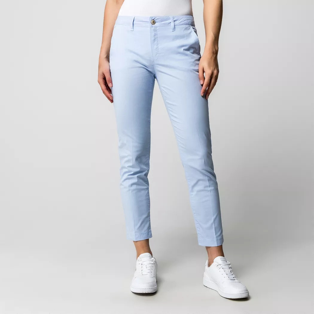 Anna Montana - Chinohose, Slim Fit, für Damen, Hellblau, Größe 40