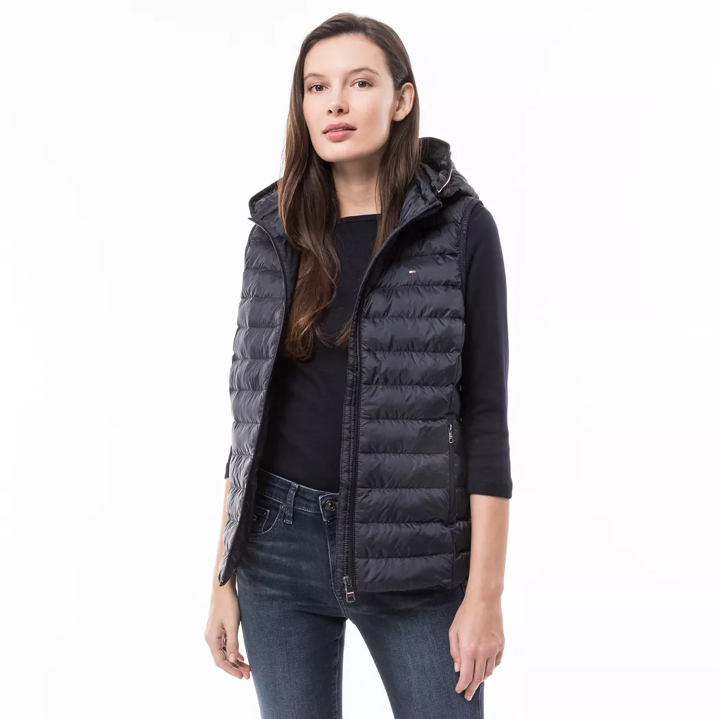 TOMMY HILFIGER Steppgilet dunkelblau | L