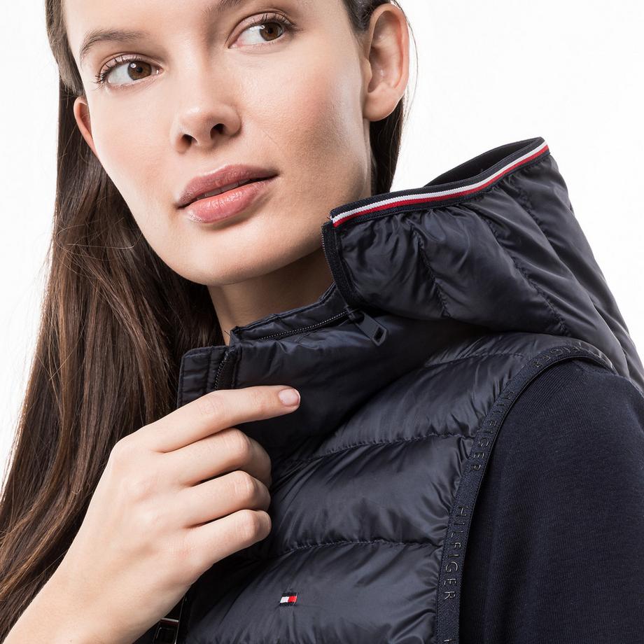 TOMMY HILFIGER Gilet imbottito con cappuccio staccabile  