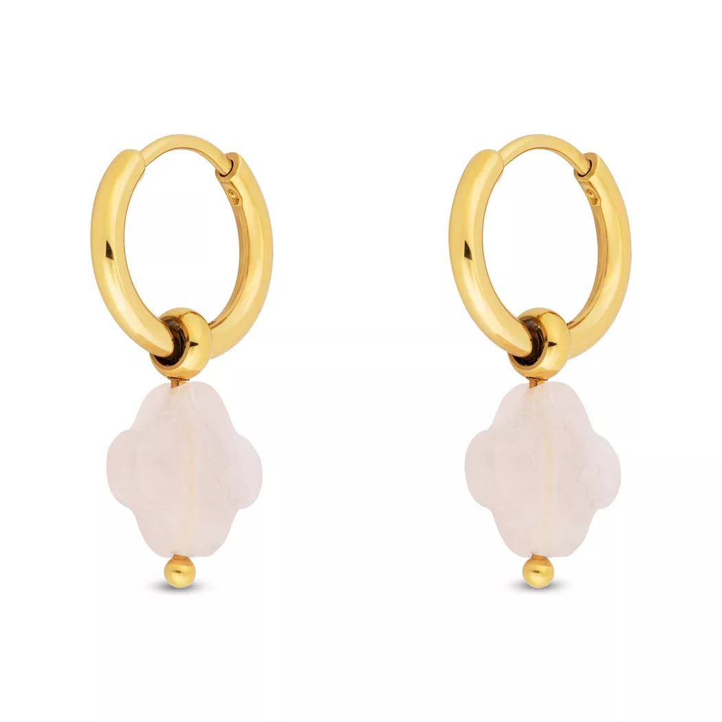 ZAG Bijoux - Creolen mit Anhängern, One Size, Goldfarben