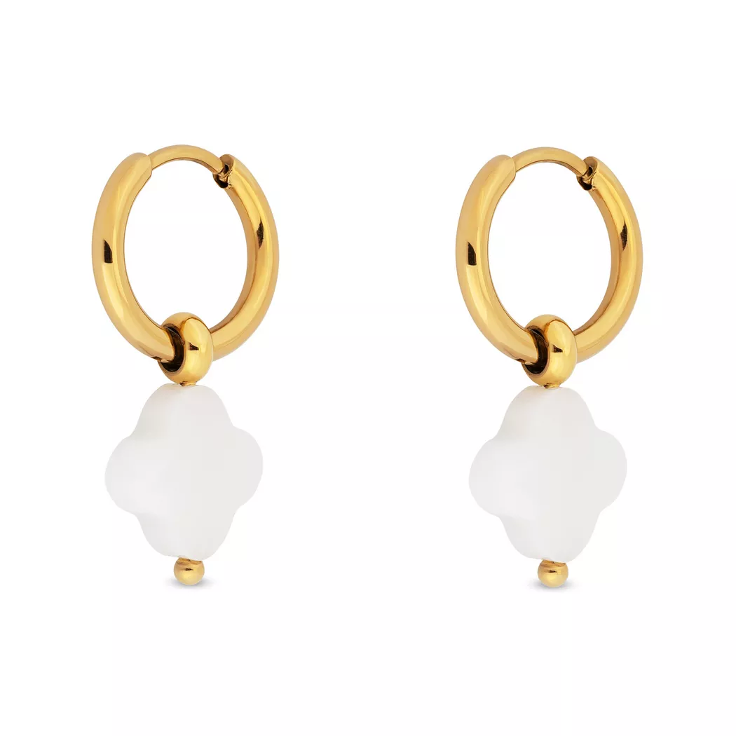 ZAG Bijoux - Creolen mit Anhängern, One Size, Goldfarben 5