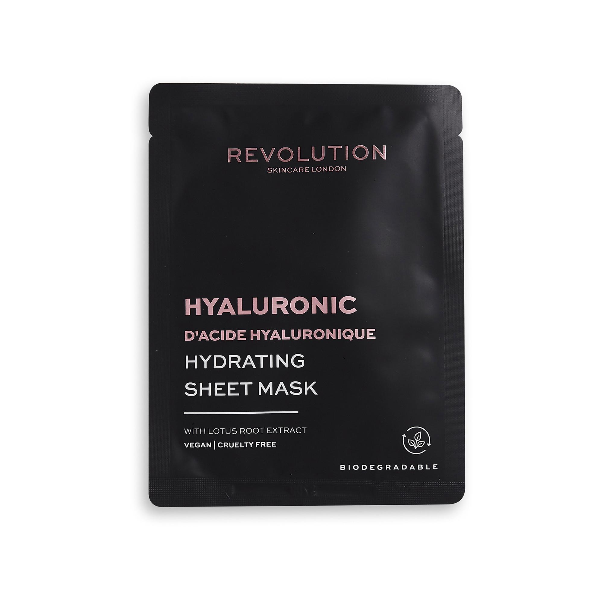 Revolution  Masque hydratant biodégradable à l'acide hyaluronique 