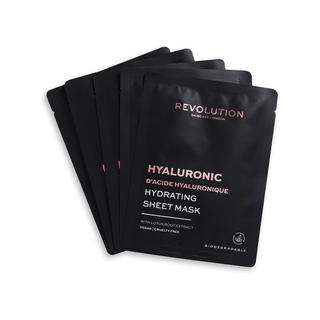 Revolution Biologisch abbaubare feuchtigkeitsspendende Hyaluronsäure-Maske Set 