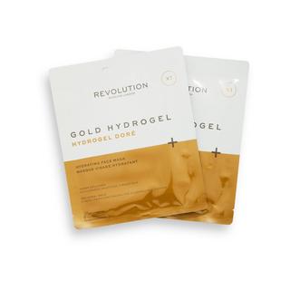 Revolution  Gold Hydrogel Face Mask 2pk 