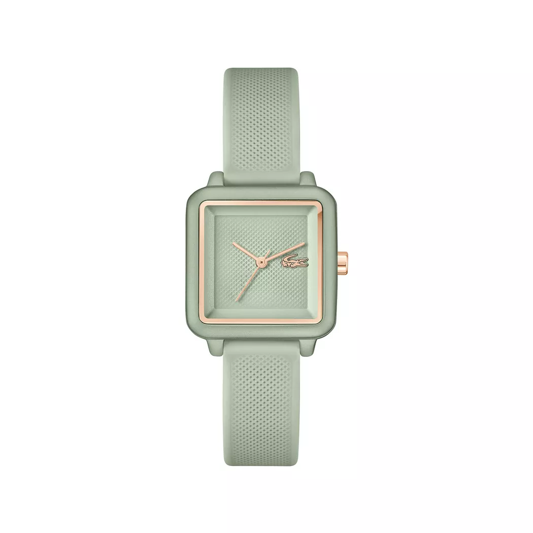 Quarzuhr LACOSTE "LACOSTE.12.12 FLOW", grün, Armbanduhren, Damen, Quarzuhr, Armbanduhr, Damenuhr, analog, Silikonarmband