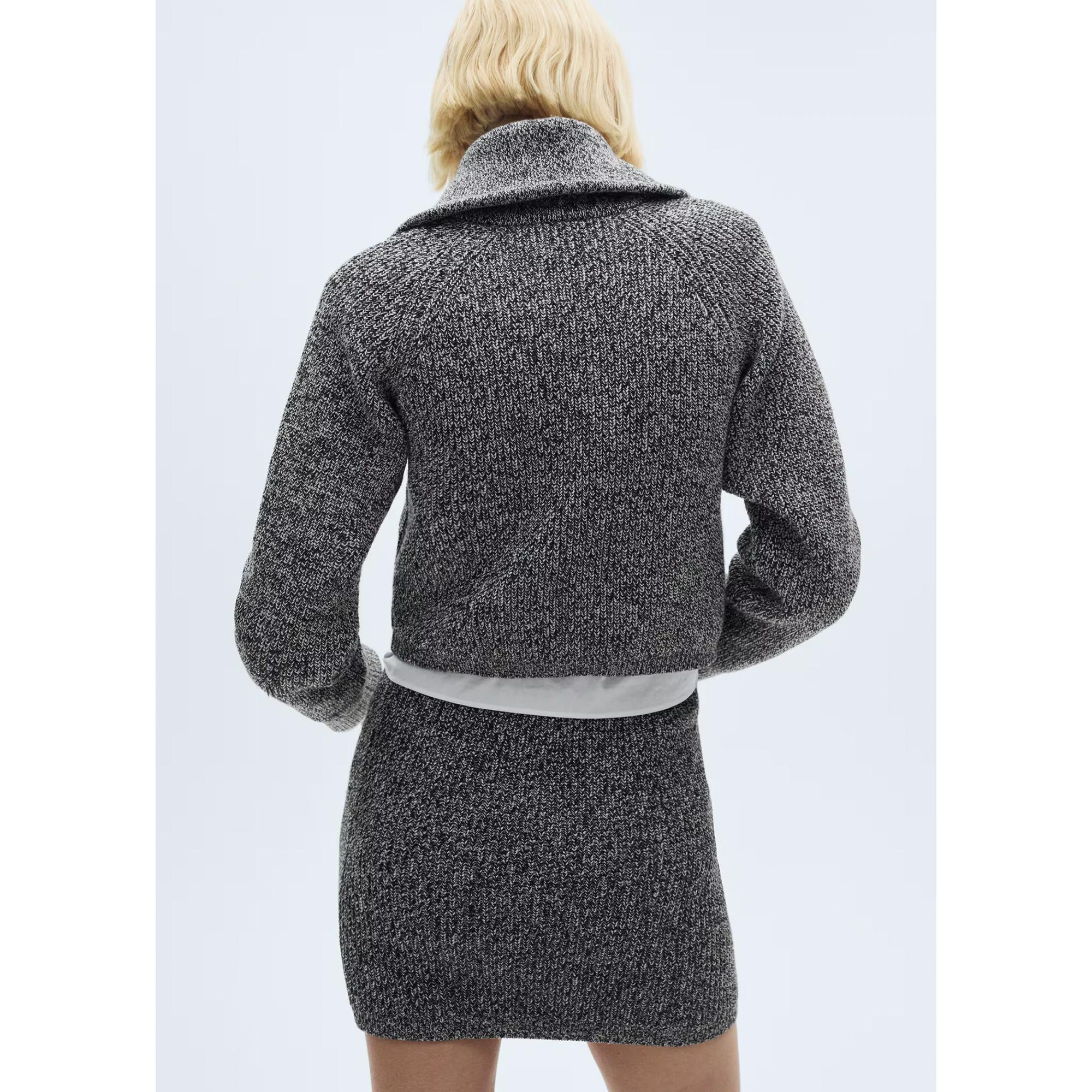 MANGO Incheon Maglione Lavorato a Maglia Half Zip  