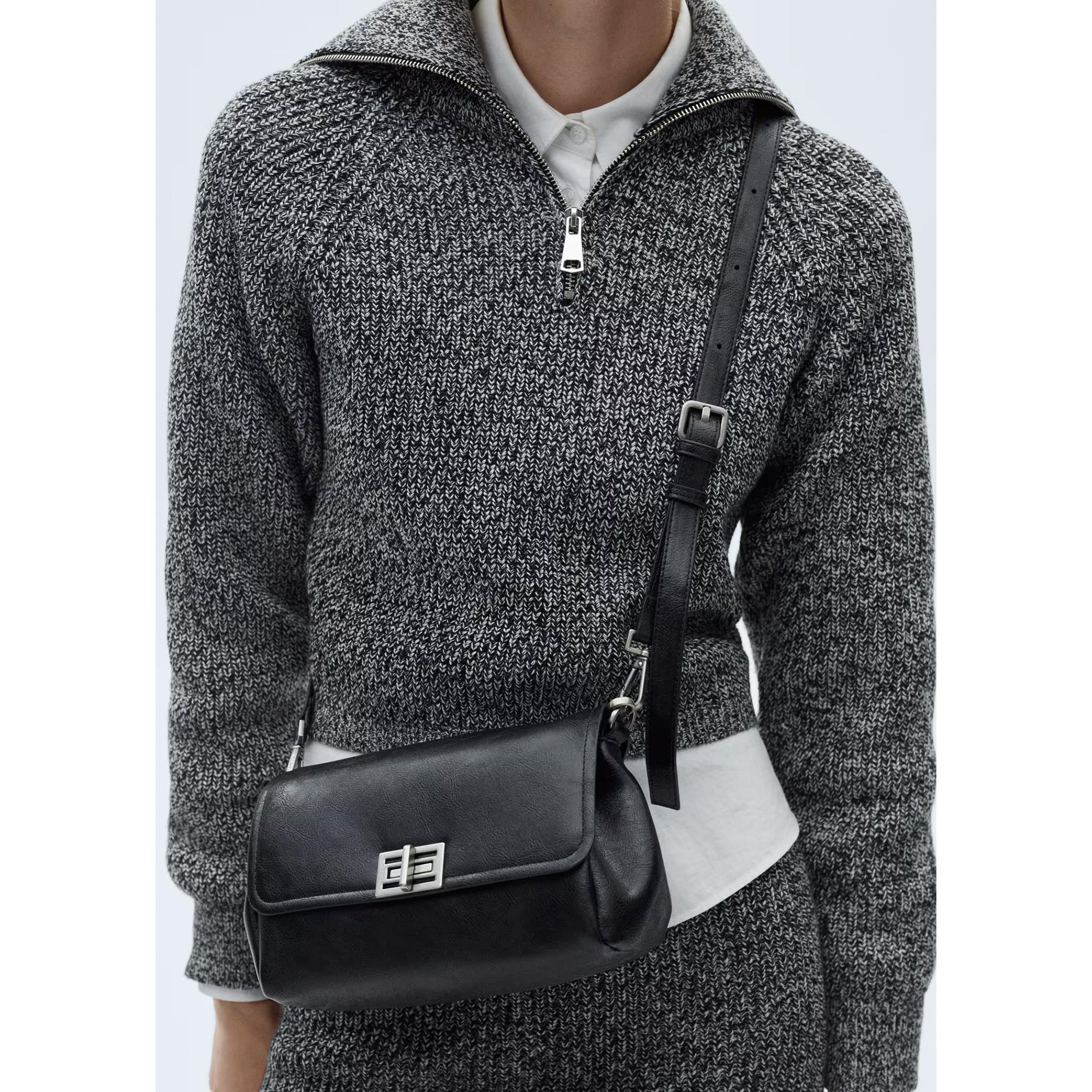 MANGO Incheon Maglione Lavorato a Maglia Half Zip  