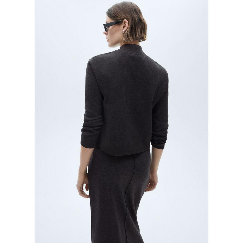 MANGO Tentacio Maglione Collo Alto in Maglia  