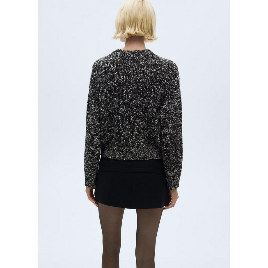 MANGO Clorets Maglione Girocollo in Maglia Mélange  