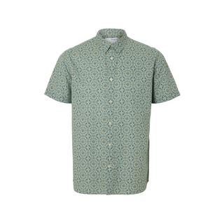 SELECTED Reg New Linen Kurzarmhemd  