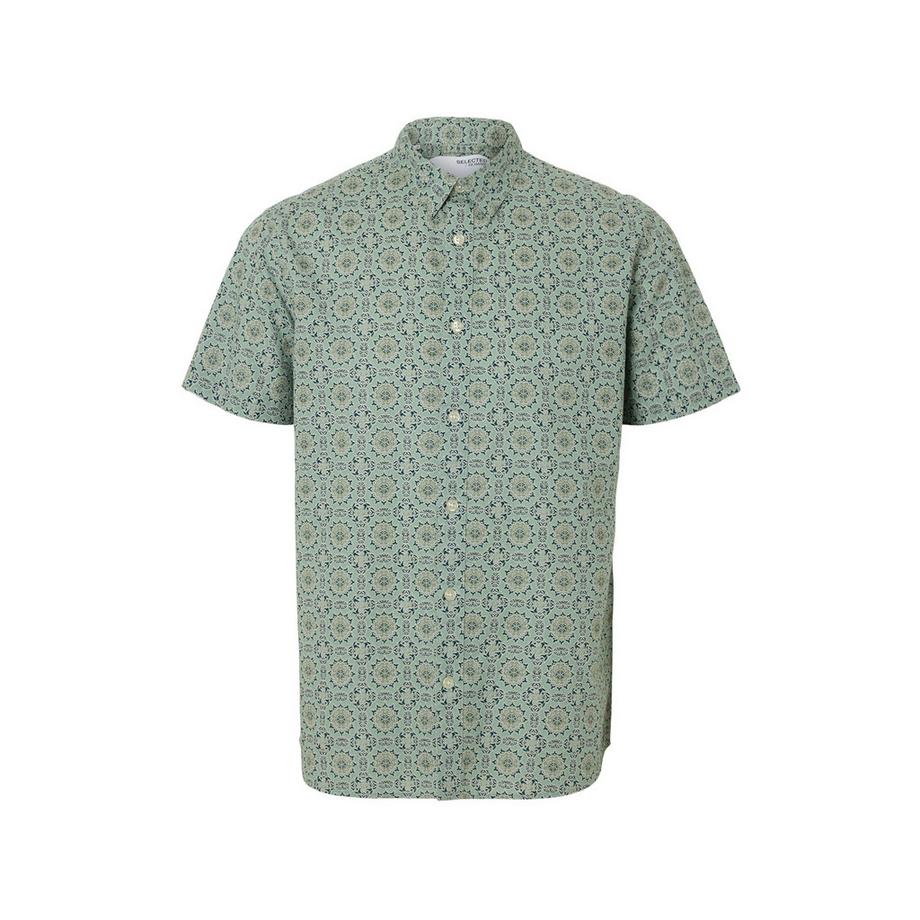 SELECTED Reg New Linen Kurzarmhemd  