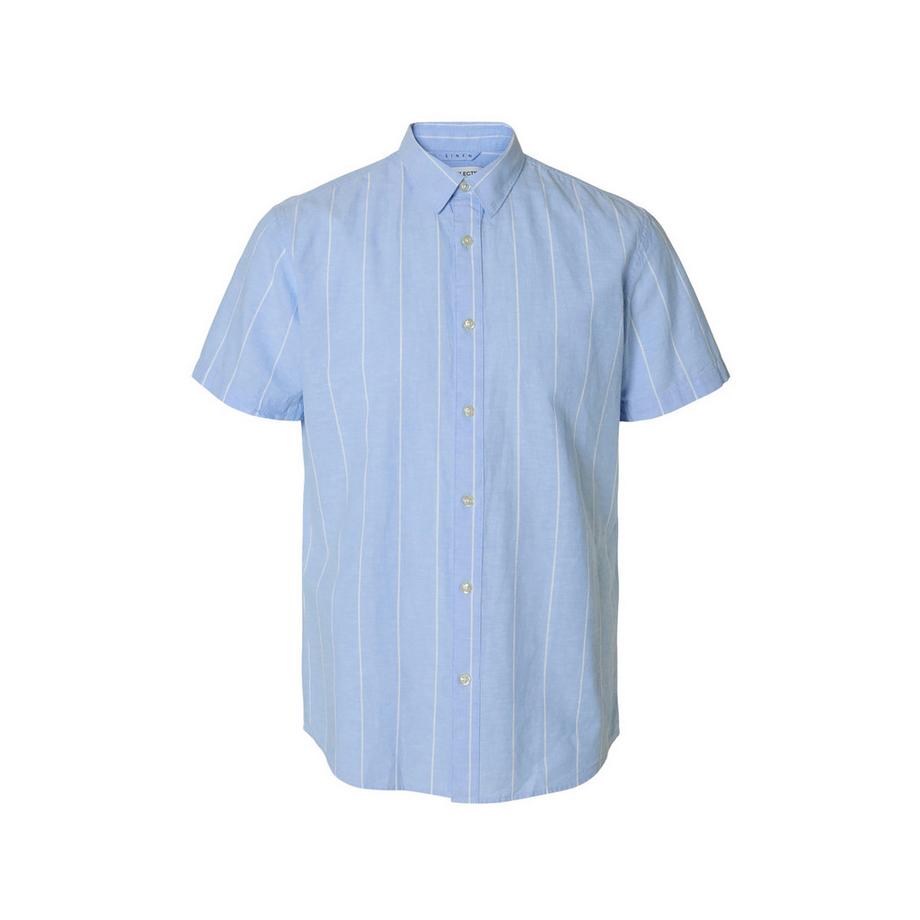 SELECTED Reg New Linen Kurzarmhemd  